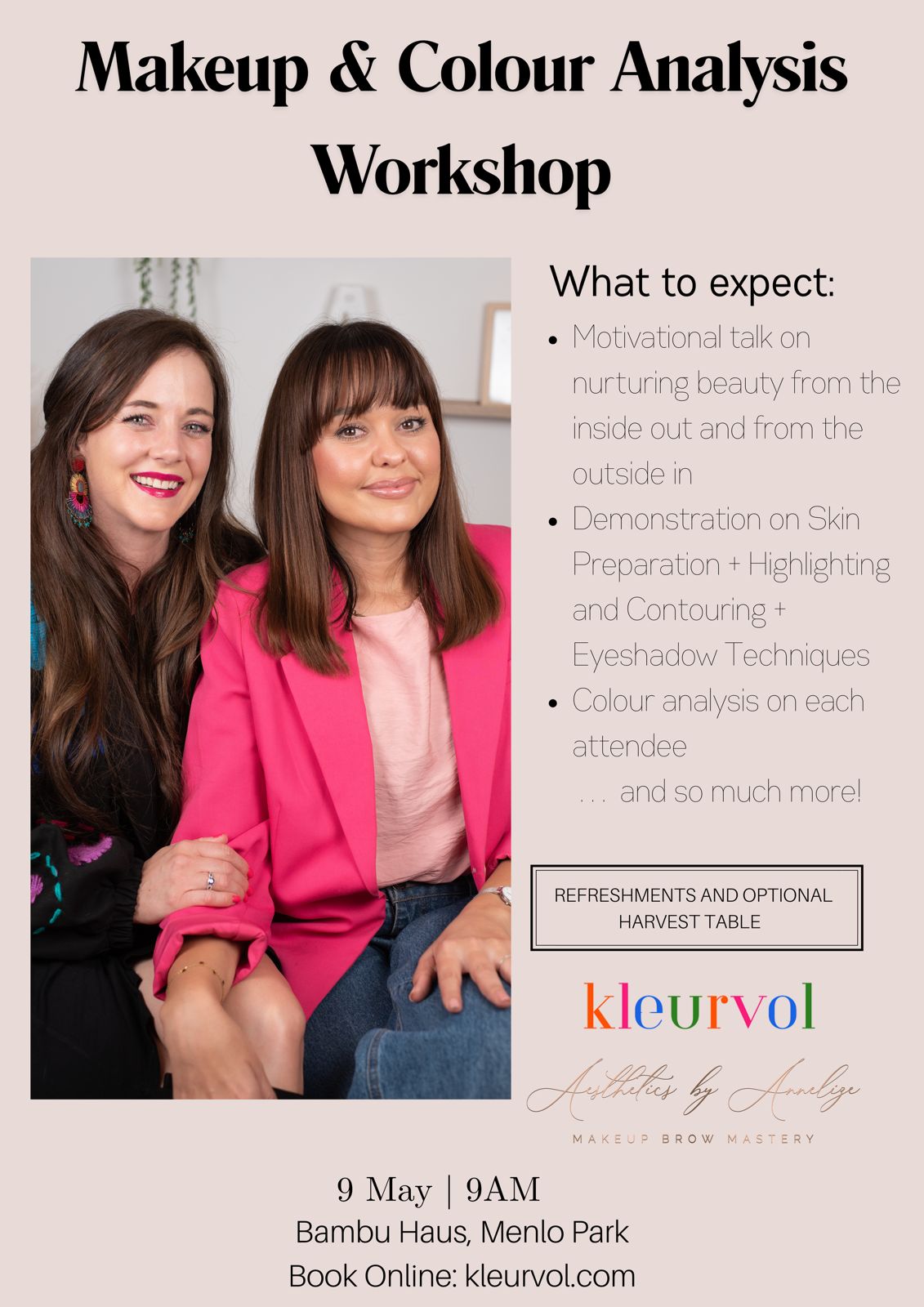 Bambu Haus - Makeup & Colour Analysis Event (9 May)