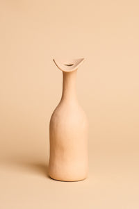 Soft Yellow Wonky Ceramic Vase