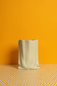 Mint Paperbag Ceramic Vase (22,5cm)