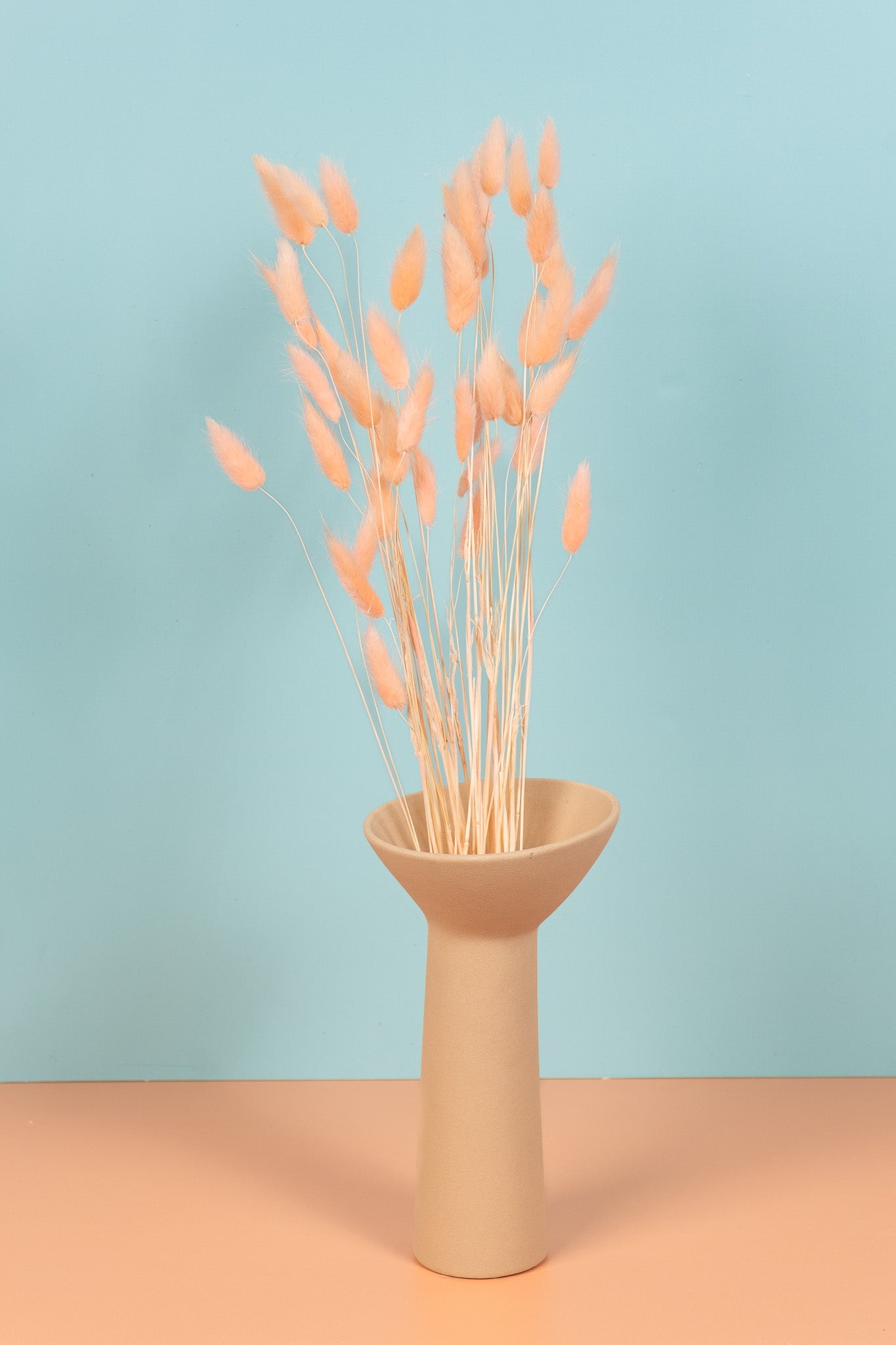 Coral Blush Bunny Tails