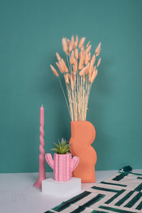 Coral Blush Bunny Tails