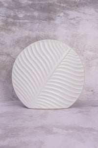 Large White Valence Ceramic Vase (31cm)
