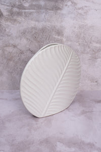 Large White Valence Ceramic Vase (31cm)