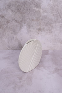 Small White Valence Ceramic Vase (18cm)