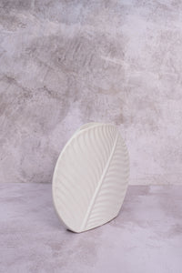 Small White Valence Ceramic Vase (18cm)