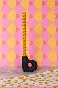 Black Avignon Ceramic Candlestick (10cm)