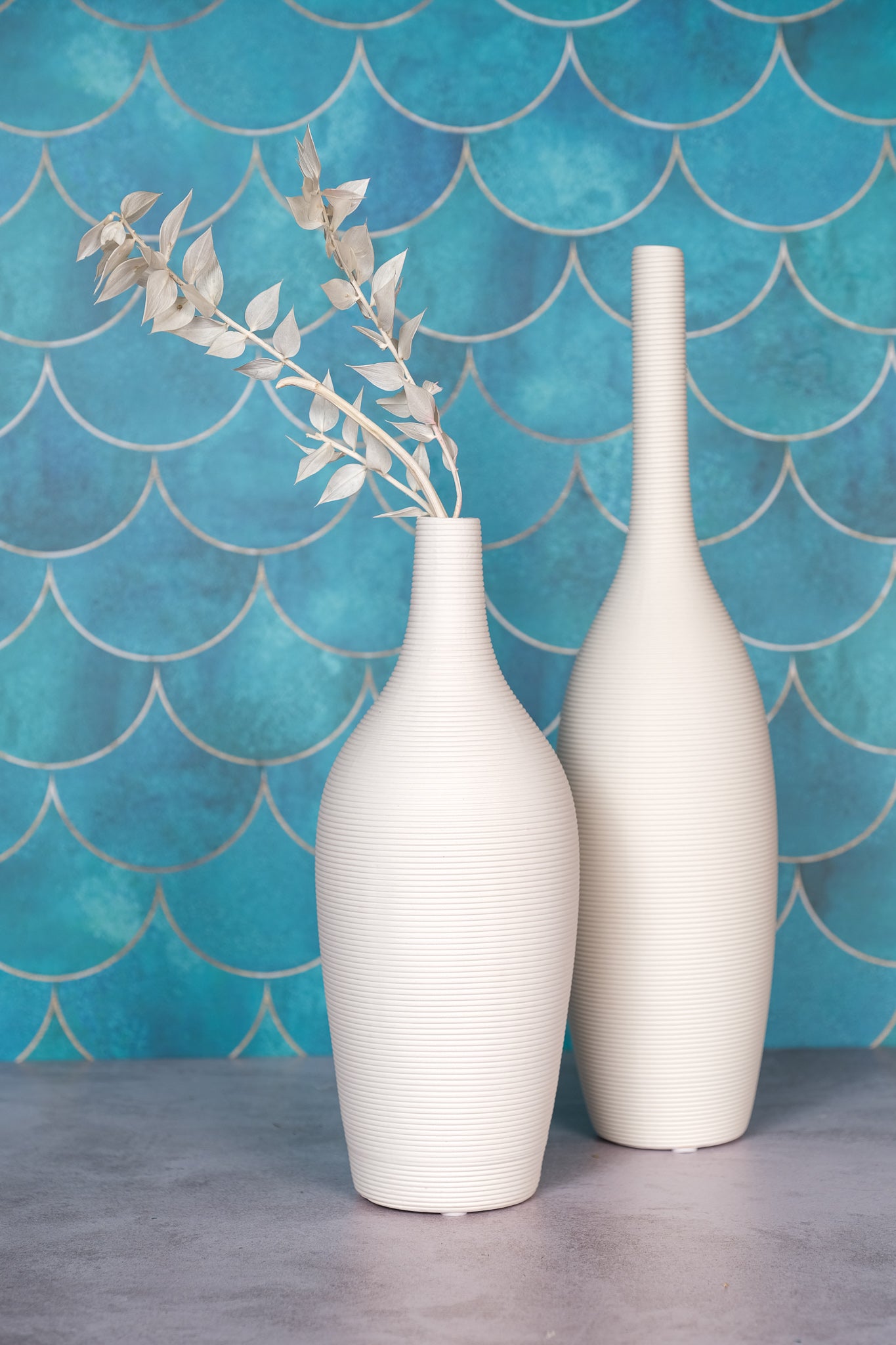 Narrow Neck Ceramic Vase (38cm)