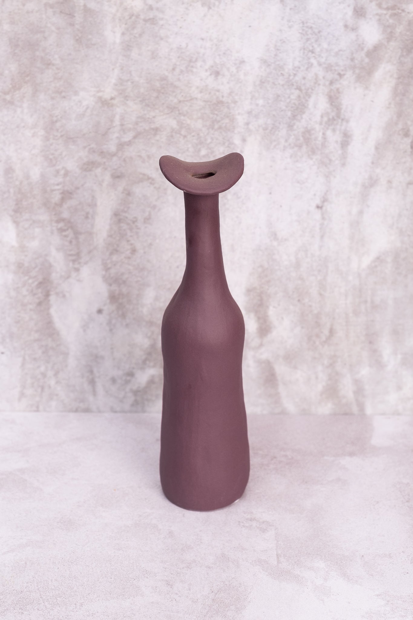 Purple Wonky Ceramic Vase