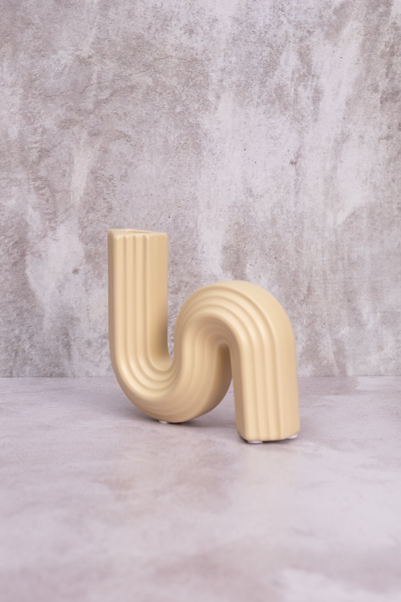 Small Cream Cannes Ceramic Vase (14cm)