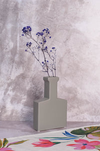 Grey Block Nantes Ceramic Vase (20cm)