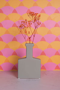 Grey Block Nantes Ceramic Vase (20cm)