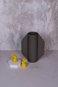 Charcoal Florence Ceramic Vase (16cm)
