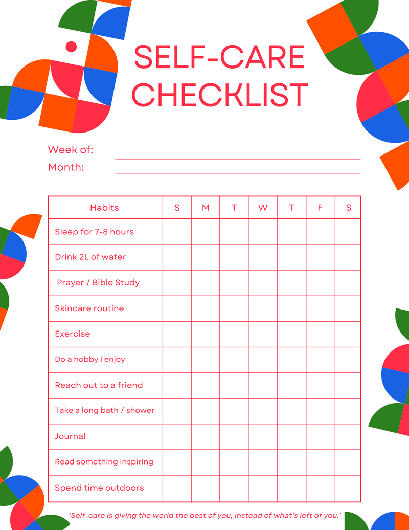 Self-Care Planners (Various Designs)